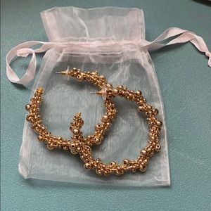 Bauble Bar Beaded Hoop Earrings